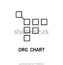 Organizational Chart Icon Element Business Structure Stock