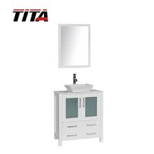 Honed White Bathroom Vanity Cabinet