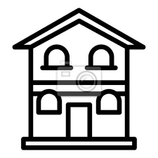 Two Y House Icon Outline Two