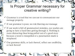 Grammar Elements And Their Effect On Writing