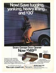 1981 sears garage door opener woman