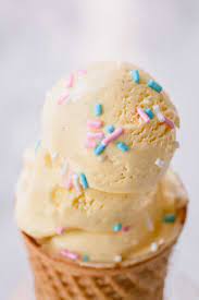 homemade vanilla ice cream sweet savory