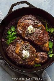 ribeye steaks with red wine reduction
