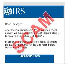 fake irs tax refund scam