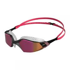 Speedo Aquapulse Pro Mirrored Goggles Phoenix Red Black