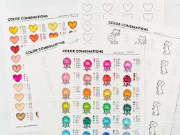 color combo ideas free printables