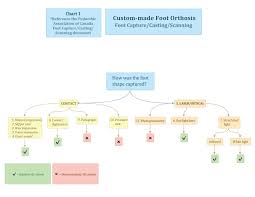 Flow Charts Foot Capture Casting Scanning And Orthoses