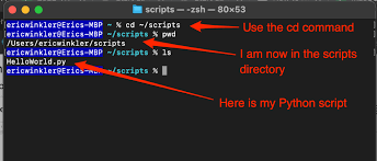 2 ways to run a python script on mac