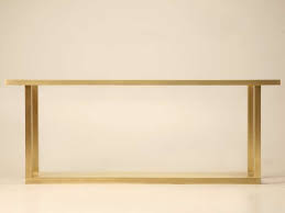 Custom Brass Console Table At 1stdibs