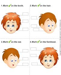 Week 14 focuses on words of the head and face. Names Of Face Parts Worksheet Turtle Diary