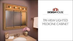 Shop medicine cabinets and a variety of bathroom products online at lowes.com. Design House Tri View Lighted Medicine Cabinet Product Overview Youtube