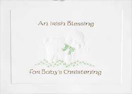 irish christening card