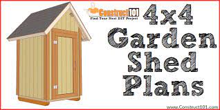 Garden Shed Plans 4 X4 Gable Shed