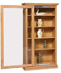 solid wood sliding door bookcase from