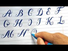 fancy alphabet letters calligraphy