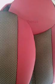 Net Fabric Leatherette Sides Front