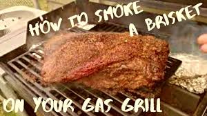 how to smoke a brisket on a gas grill