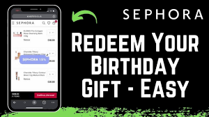 redeem your sephora birthday gift
