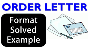 How To Write Order Letter Order Letter Examples Formal Letter