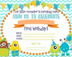 5 Free Monster Birthday Party Invitations Fun Cute Free Birthday
