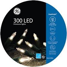 Ge Staybright 300 Count 74 5 Ft Constant Warm White Mini Led Plug In Christmas String Lights Energy Star Walmart Com