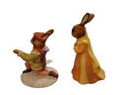 Royal Doulton Bunnykins Romeo & Juliet Figurines DB283 DB284 Easter Rabbit  | eBay