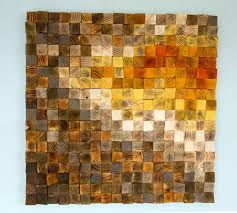 Large Wood Wall Art Wood Mosaic