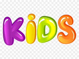 colorful kids letter word vector png