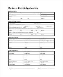Customer Credit Application Form Template Customer Credit