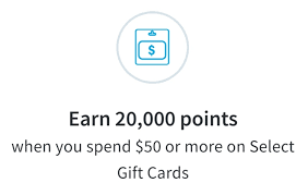 gift cards get 20 000 points