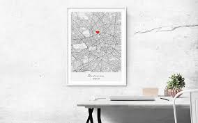 city map wall art commemorate your