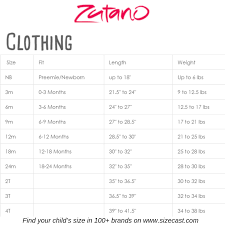 Size Chart Baby Clothes Sizes Clothing Size Chart Kids