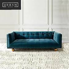 Sutton Victorian Tufted Velvet Sofa
