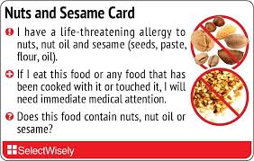 By curryadmin october 4, 2019. Amazon Com Nuts And Sesame Allergy Translation Card Translated In Malayalam Or Any Of 24 Languages Health Personal Care