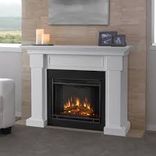 hillcrest electric fireplace in white