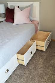 twin bed frame with storage drawers