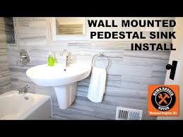 Wall Mounted Pedestal Sink