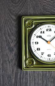 Vintage Ceramic Quartz Wall Clock