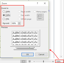 adjusting outlook s zoom setting in email