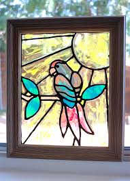 easy diy faux stained glass suncatcher