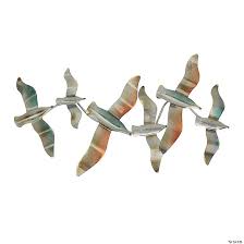 J D Yeatts Metal Flying Seagulls
