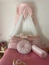 Pink Bed Crown Canopy Uk