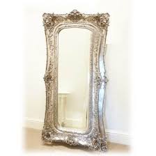 silver mirror large decorative frame