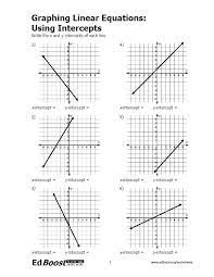 Writing And Graphing Linear Equations