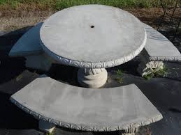 Outdoor Table Set Patio Table Concrete
