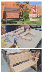 Diy 2x4 Outdoor Bench Plans Pdf