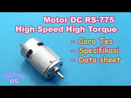 rs 775 dc motor specifications