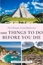 the ultimate travel bucket list 100