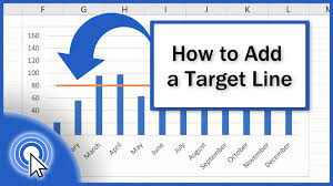 how to add a target line in an excel graph