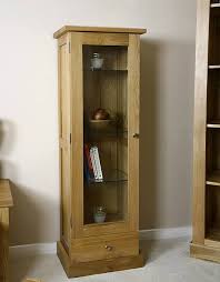 Solid Oak Display Cabinet Glenmore